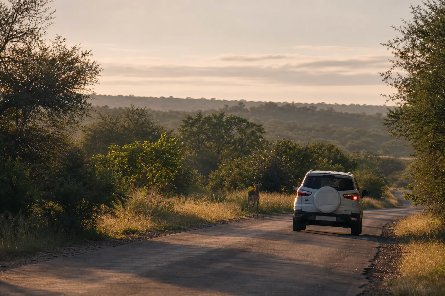 A practical safari or habitat scene related to Phabeni Gate Arrival.