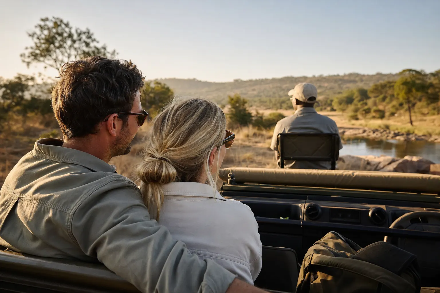 Travellers planning or travelling on a safari itinerary inspired by South Africa Honeymoon Safari Itinerary.