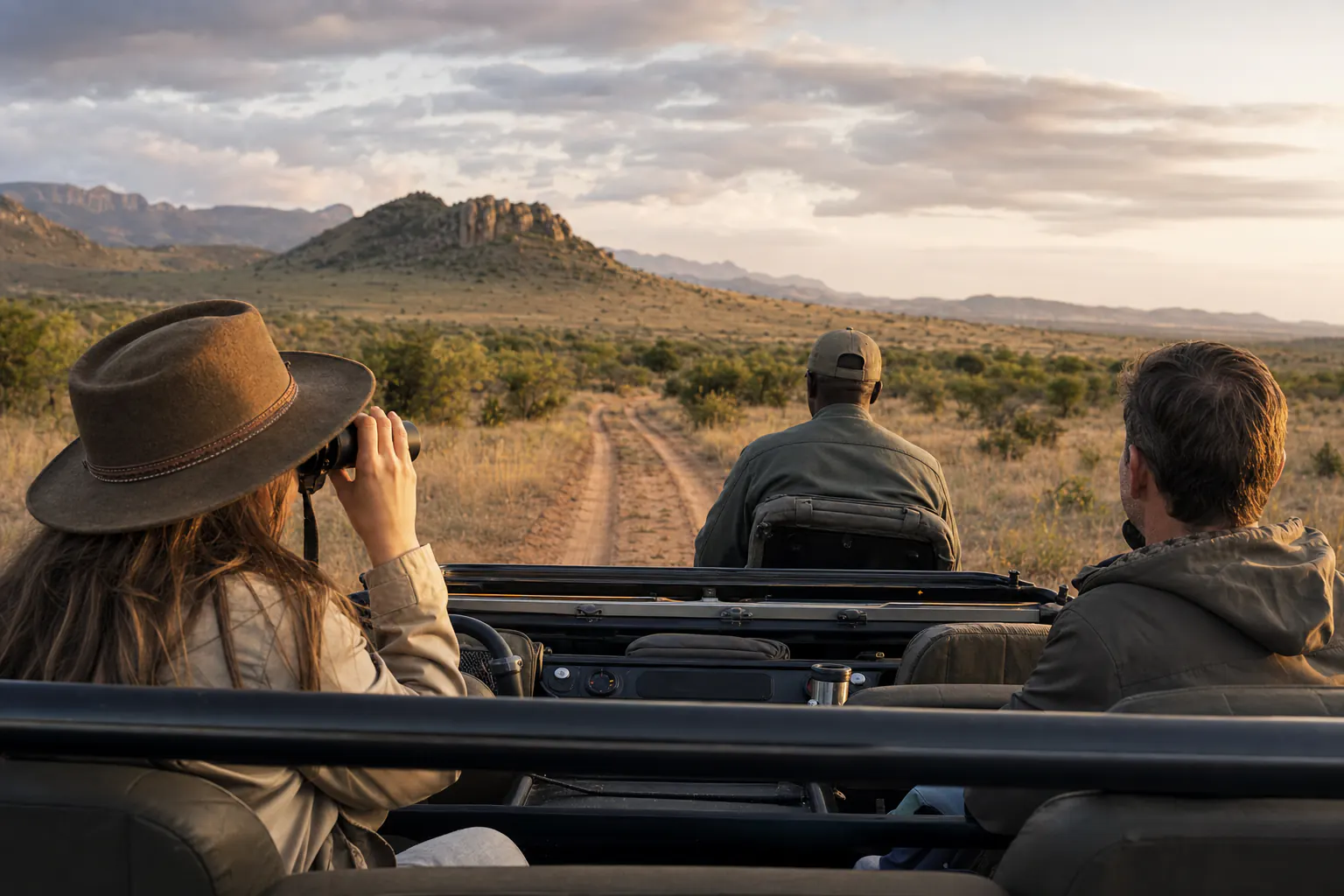 Travellers planning or travelling on a safari itinerary inspired by Luxury South Africa Safari Itinerary.