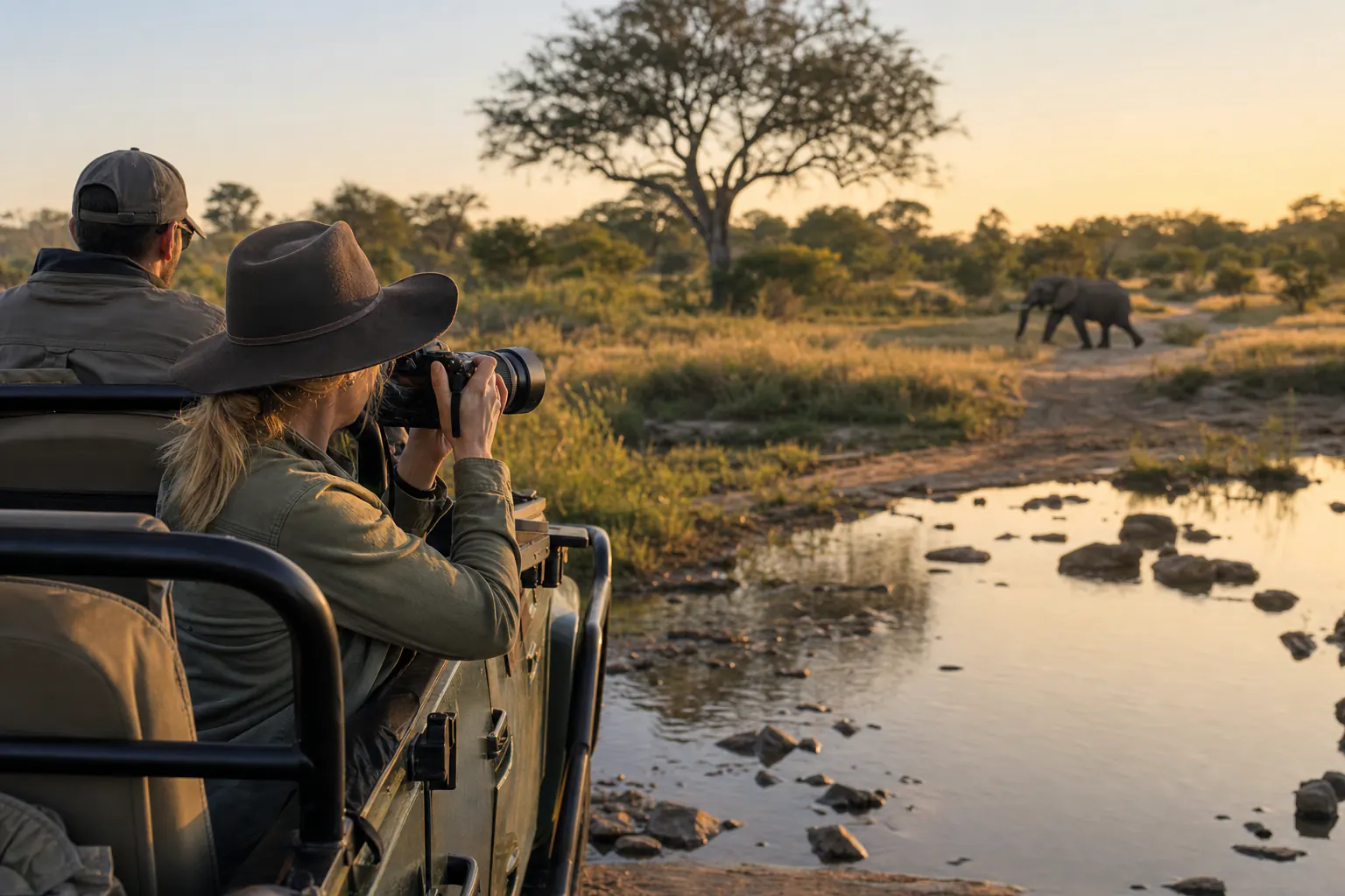 Travellers planning or travelling on a safari itinerary inspired by Malaria Conscious South Africa Safari Itinerary.