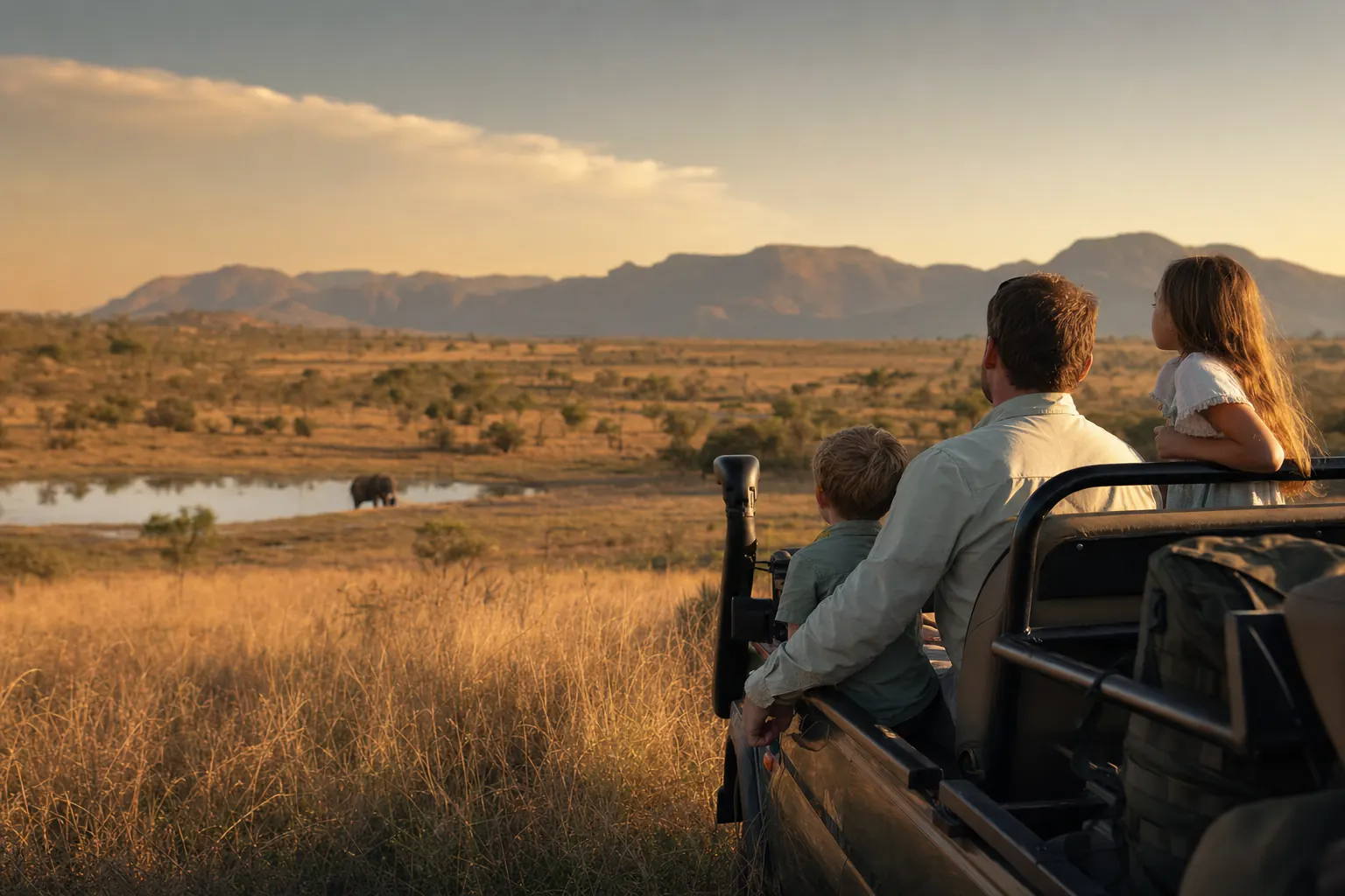 A realistic South African safari experience illustrating South Africa Family Safari Cost.